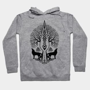 Gungnir - Spear of Odin and Tree of life  -Yggdrasil Hoodie